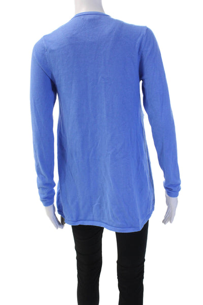 Lilly Pulitzer Unisex Blue V-Neck Cashmere Blend Cardigan Long Sleeve Size S