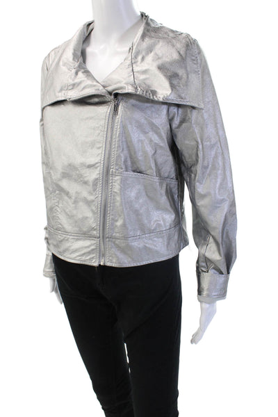 C Wonder Women Motorcycle Jacket Gray Size M
