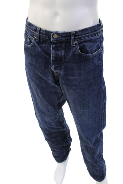 Marc Jacobs Mens Straight Jeans Dark Blue 100% Cotton Big Tall Size 34