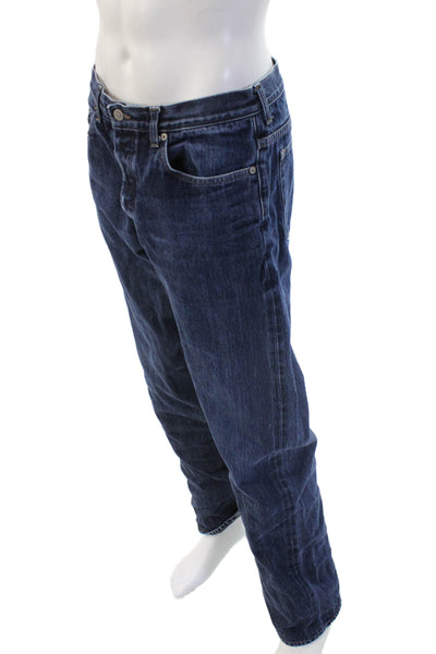 Marc Jacobs Mens Straight Jeans Dark Blue 100% Cotton Big Tall Size 34