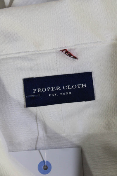 Proper Cloth Men's Short Sleeves Printed Button Down Shirt Size L