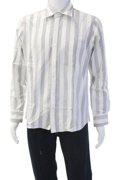 Proper Cloth Men's Collared Long Sleeves Button Down Striped Shirt Size L