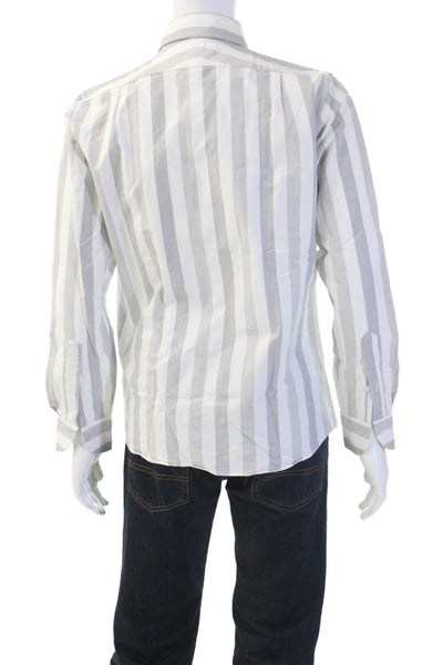 Proper Cloth Men's Collared Long Sleeves Button Down Striped Shirt Size L