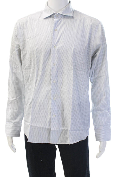 Proper Cloth Men's Collared Long Sleeves Printed Button Down Shirt Size L