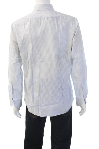 Proper Cloth Men's Collared Long Sleeves Printed Button Down Shirt Size L