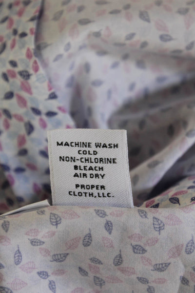 Proper Cloth Men's Long Sleeves Button Down Shirt Multicolor Size L