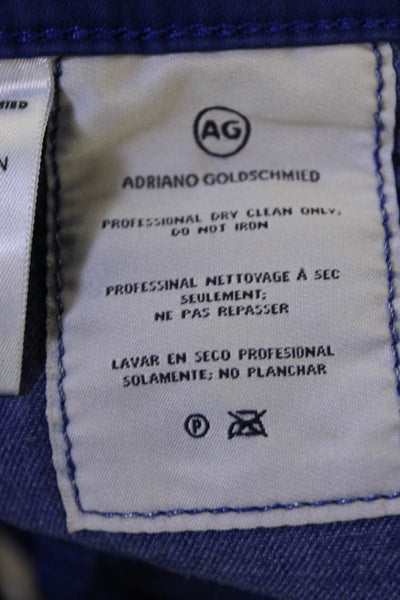 Adriano Goldschmied Unisex Blue Ankle Cropped High Rise Jeans Size 30
