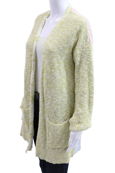 Falling Love Unisex Cardigan Green 100% Cotton Long Sleeve Bohemian Size M
