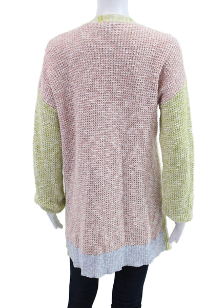 Falling Love Unisex Cardigan Green 100% Cotton Long Sleeve Bohemian Size M