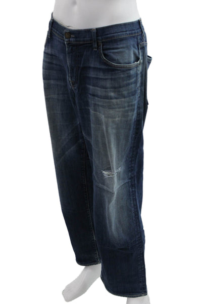 7 For All Mankind Mens Straight Jeans Dark Blue Size 40