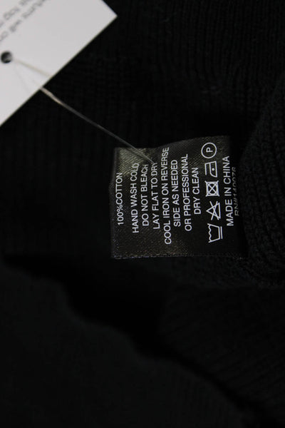 Generation Love Unisex Black Striped Cotton Pullover Long Sleeve Size M