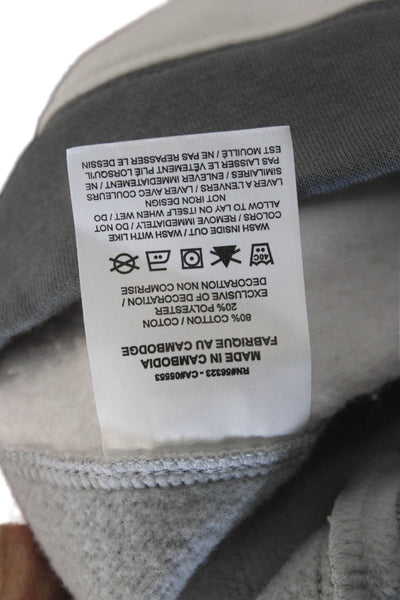Nike Unisex Pullover Sweatshirts Gray Crew Neck Graphic Sports Size XL