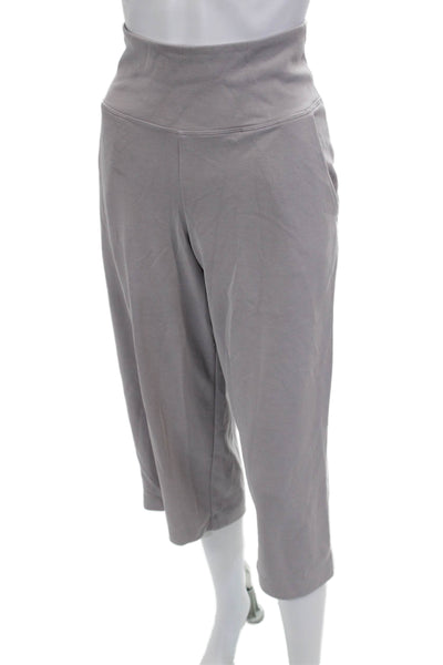 Athleta Womens Cropped Gray Pants Petites Size S