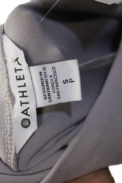Athleta Womens Cropped Gray Pants Petites Size S