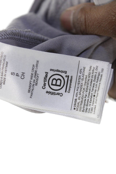 Athleta Womens Cropped Gray Pants Petites Size S
