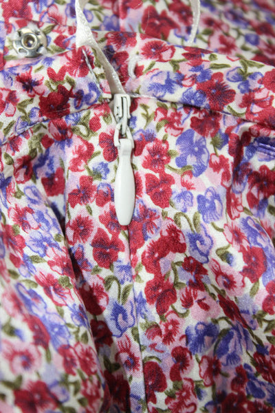 Lance Karesh Womens Straight Pencil Skirt Blue Floral Silk Lycra Size 6