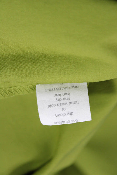 Porto Women Sheath Tank Dress Green Sleeveless Round Neck Knee Length Size 1