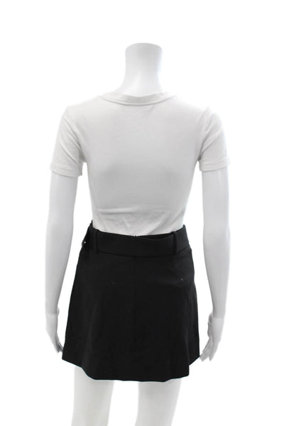 Zara Women A-Line Mini Skirt Black Size XS
