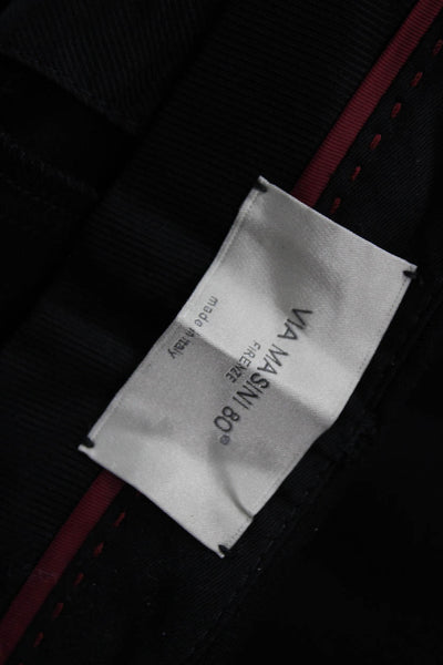 Via Masini 80 Women Ankle Cropped Dress Pants Black Size 40