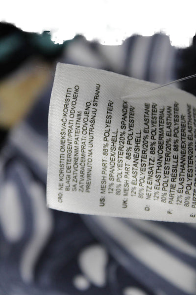 Adidas by Stella McCartney Women Cropped Capri Leggings Black Print Size S