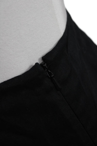 Harolds Womens Peasant Cotton Skirt Knee Length Black Size 0