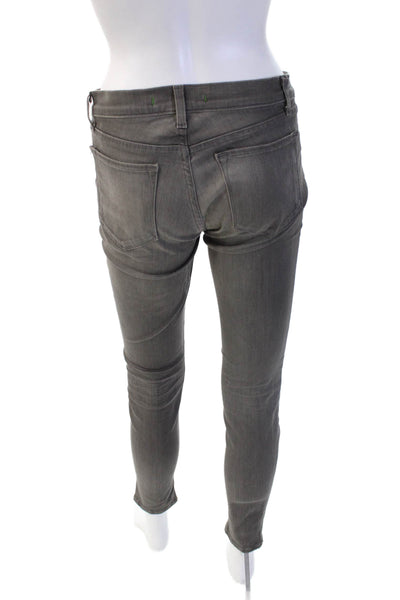 J Brand Womens Ankle Skinny Jeans Gray Low Rise Cotton Stretch Size 27