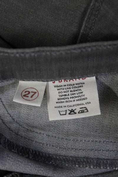 J Brand Womens Ankle Skinny Jeans Gray Low Rise Cotton Stretch Size 27