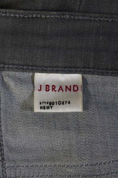 J Brand Womens Ankle Skinny Jeans Gray Low Rise Cotton Stretch Size 27
