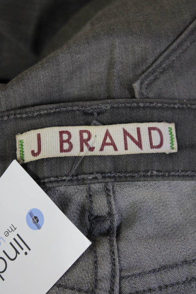 J Brand Womens Ankle Skinny Jeans Gray Low Rise Cotton Stretch Size 27