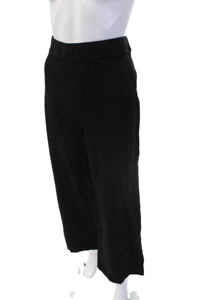 Z Supply Womens Cropped Black Rayon Nylon Spandex Pants Size L
