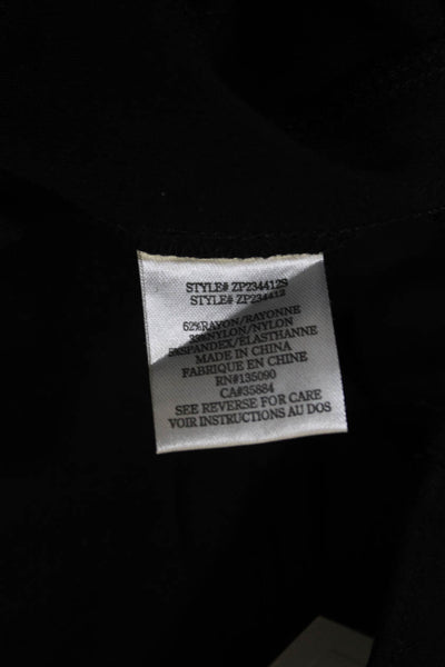 Z Supply Womens Cropped Black Rayon Nylon Spandex Pants Size L