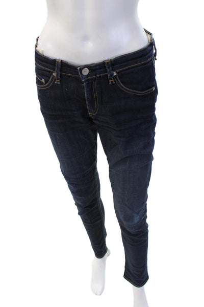 Rag & Bone Women Skinny Low Rise Dark Blue Jeans Size 27