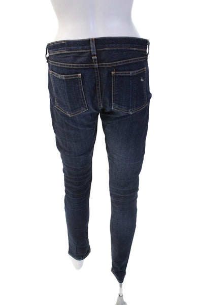 Rag & Bone Women Skinny Low Rise Dark Blue Jeans Size 27