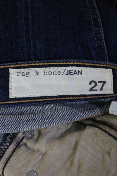 Rag & Bone Women Skinny Low Rise Dark Blue Jeans Size 27