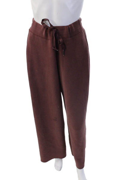 Spanx Womens Sweatpants Brown Drawstring Inseam 28 Size M