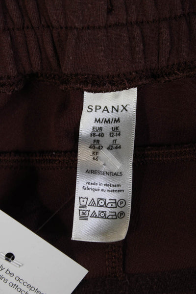 Spanx Womens Sweatpants Brown Drawstring Inseam 28 Size M
