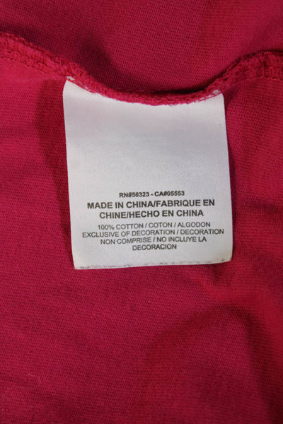 Off White x Nike Mens T-Shirt Pink Graphic Bird Crew Neck Cotton Size S