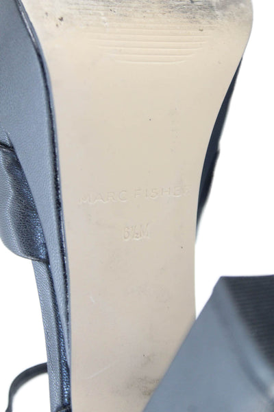 Marc Fisher Womens Knotted Detail Platform Heels Black Size 6.5
