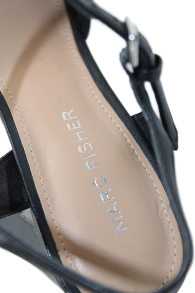 Marc Fisher Womens Knotted Detail Platform Heels Black Size 6.5