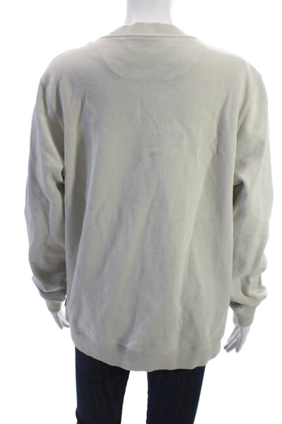Ted Baker London Mens Pullover Sweatshirt Beige Crew Neck Size 5