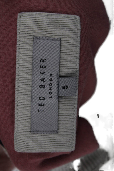 Ted Baker London Mens Pullover Sweatshirt Beige Crew Neck Size 5
