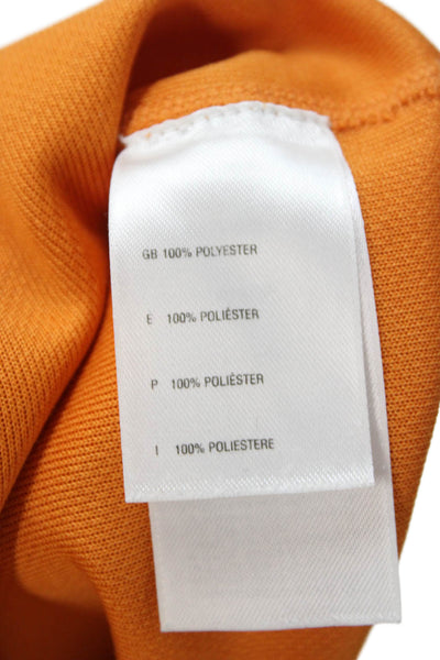 The North Face Mens Stand-Up Mock Neck Long Sleeve T-Shirt Orange Size M