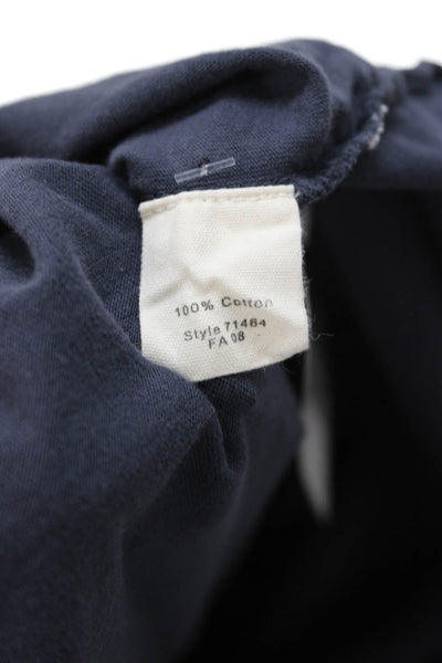 J Crew Mens Dark Blue Cotton Long Sleeve Crew Neck T-Shirt Size L