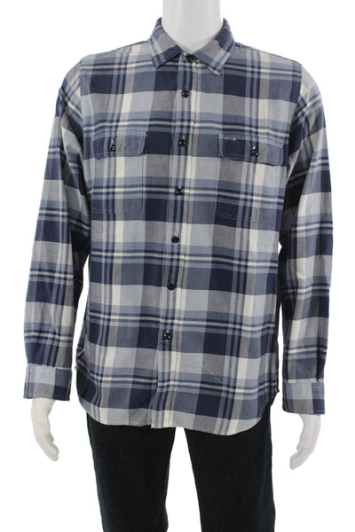 J Crew Men's Long Sleeves Button Down Multicolor Plaid Shirt Size L