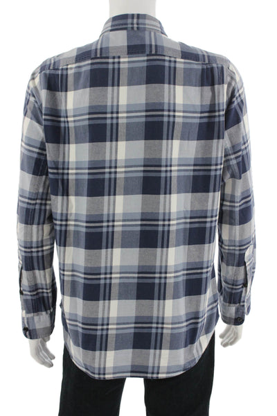 J Crew Men's Long Sleeves Button Down Multicolor Plaid Shirt Size L