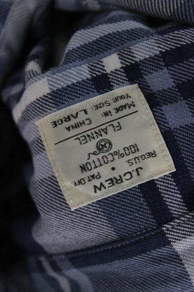 J Crew Men's Long Sleeves Button Down Multicolor Plaid Shirt Size L
