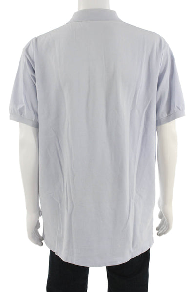 Polo Ralph Lauren Mens Light Blue Cotton Collared Polo Short Sleeve Size XL