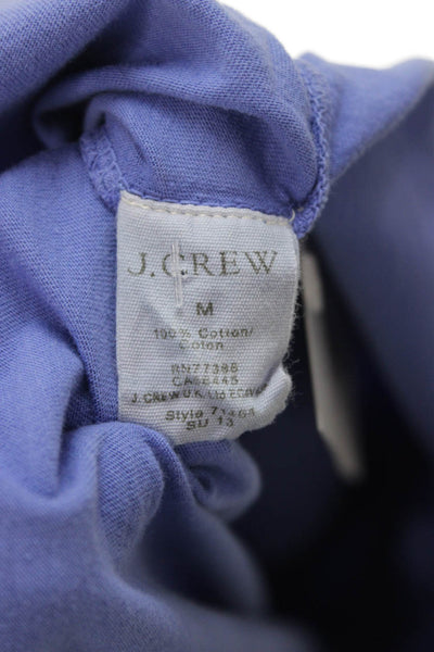 J Crew Mens Purple Long Sleeve Crew Neck Cotton T-Shirt Size M