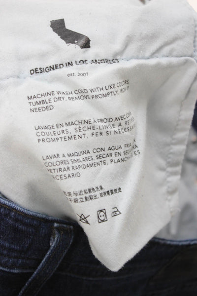 AG Mens Straight Dark Blue Jeans Size 36