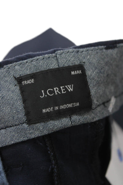 J Crew Mens Chino Shorts Dark Blue Button Size 36
